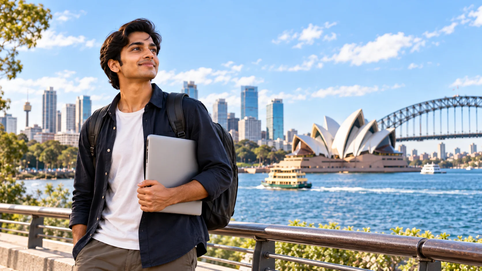 Young Indian professional representing the MATES visa Australia pathway.
